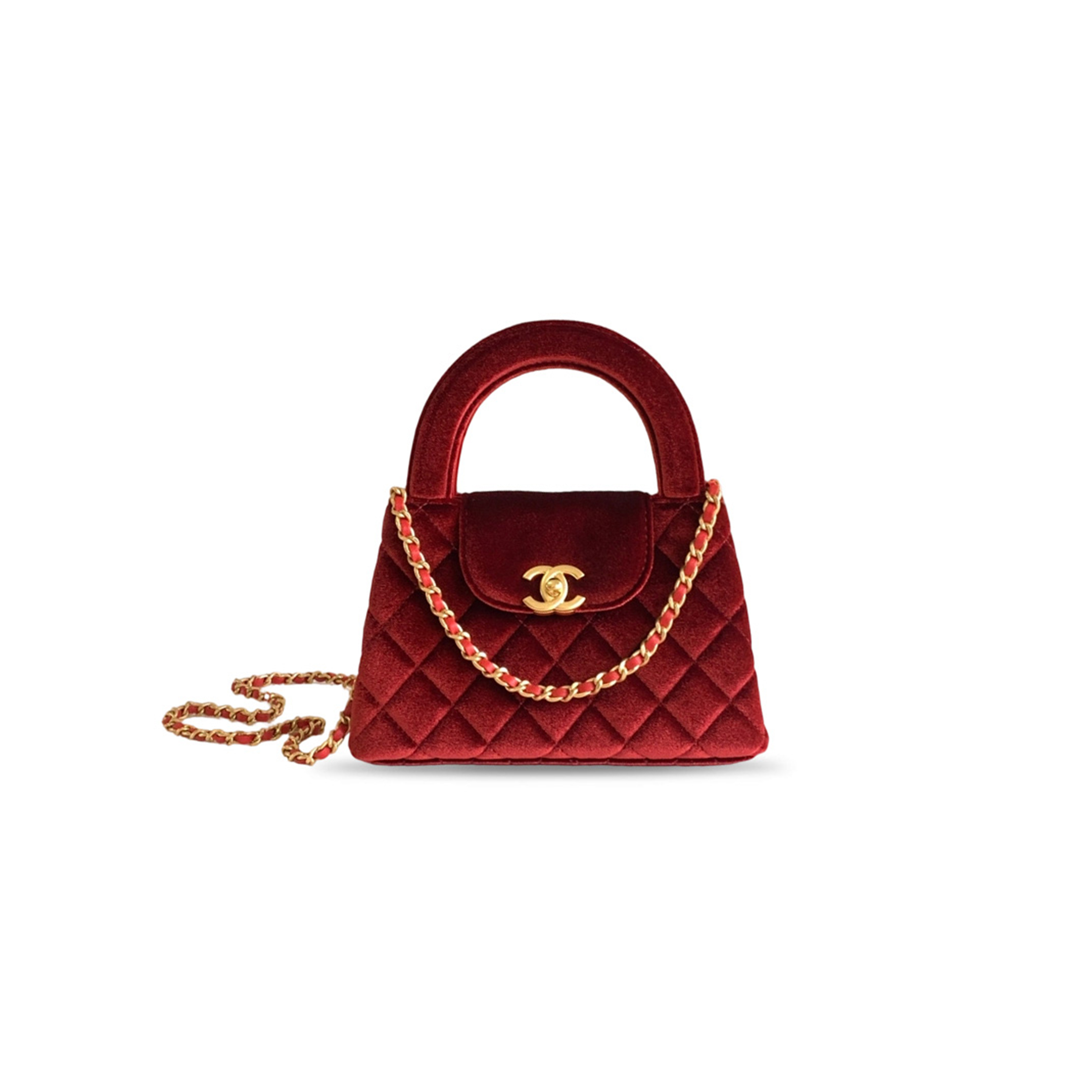 CHANEL MINI KELLY HANDLE BAG AS4416 (19*13*7cm)